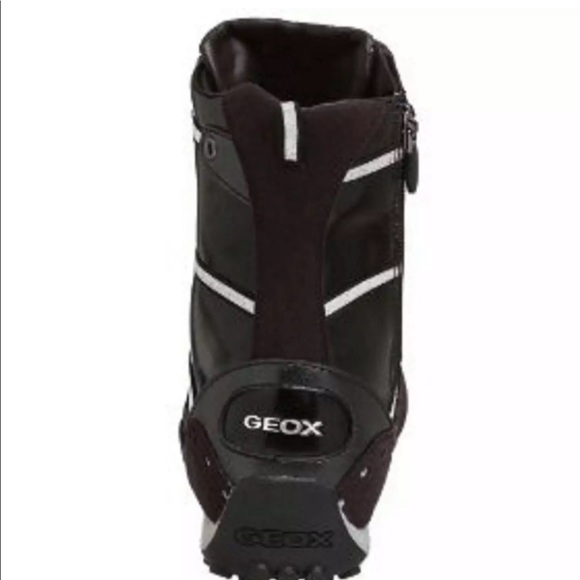 GEOX GIRLS SNEAKERS BOOTS WATERPROOF BLACK SZ 13 - Picture 3 of 7